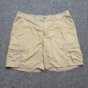 REI Co-op Mens Cargo Shorts Khaki Size 40 Outdoor Hiking Camping Utility Pockets